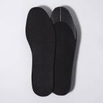Стельки для обуви, универсальные, антибактериальные, 36-45 р-р, пара, цвет чёрный