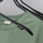 Вешалка антискользящая металлическая с ПВХ покрытием, 5 шт, 39*20,5 см, цвет чёрный