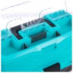 Ящик рыболовный Tackle Box трёхполочный NISUS, бирюзовый