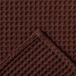 Полотенце вафельное Этель 70х140 см. цвет горький шоколад, 100% хлопок, плотность 240 г/м2