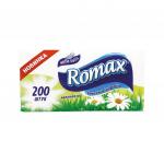 ROMAX Салфетки бумажные  белые 200шт