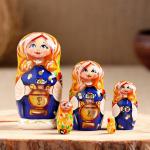 Матрешка  "Самовар", 5 кукольная, 10-11 см