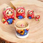 Матрешка  "Балалайка", 5 кукольная, 10-11 см