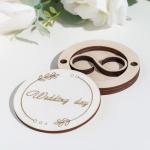 Подставка для колец "Wedding day" на магните, круглая