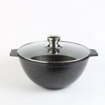 Казан для плова 4 л АП "Granit Perfection black gold", без крышки