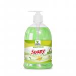 Жидкое мыло "Soapy" эконом "Зеленая дыня" с дозатором 500 мл. Clean&Green CG8242