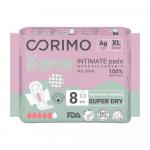 [CORIMO] Прокладки женские гигиенические XL - 29 сm анатомической формы, 8 шт