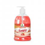 Жидкое мыло "Soapy" эконом "Грейпфрут" с дозатором 500 мл. Clean&Green CG8243