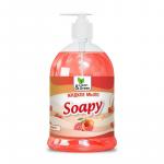Жидкое мыло "Soapy" эконом "Грейпфрут" с дозатором 1000 мл. Clean&Green CG8239
