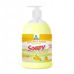 Крем-мыло жидкое "Soapy" бисквит увлажняющее с дозатором 1000 мл. Clean&Green CG8115