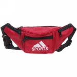 Сумка на пояс "Ultramarine - Sports Style", цвет красный, 4 кармана, 29*13*7см