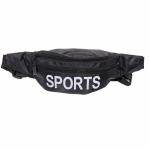 Сумка на пояс "Ultramarine - Sports Style", цвет черный, 3 кармана, 36*10*8см