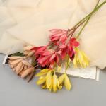 Цветы искусственные "Крокус галант" 40 см, микс