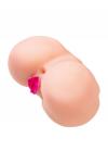 Мастурбатор реалистичный TOYFA Juicy Pussy Sophie с вибрацией, вагина и анус, TPR, телесный, 17 см