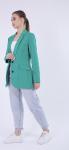 Женская Одежда 8508 "Классический-Однотонный"Зеленый