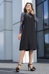 Платье Avanti 1287-4 черный/голубой