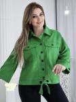 Женская Одежда 12001 "Карманы-Рукав Клеш"Зеленый