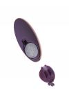 Виброяйцо с имитацией фрикций JOS Bumpy, силикон, фиолетовое, 9 см