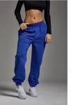 Спортивные штаны женские 4504 "Однотонные-Пояс Резинка"Синие