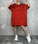 Платье 11001 "Рис-Сарафан" Красное