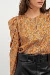 Блуза Colors of PAPAYA 1657 оранжевый+ принт
