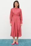 Платье Colors of PAPAYA 1646 розовый+ бежевый принт