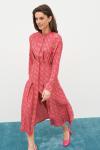 Платье Colors of PAPAYA 1646 розовый+ бежевый принт