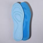 Стельки для обуви, универсальные, влаговпитывающие, 40-44 р-р, пара, цвет голубой