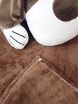 Игрушка-подушка с пледом - Собачка спаниель коричневая
