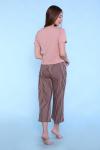 Женская пижама с брюками 24383 Пудра