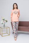 Женский костюм с брюками 42225 Цветы