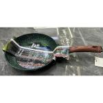 Сковорода "BAROLY" GREEN 24см индукционная каменная крошка, бакелитовая ручка