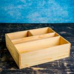 Ящик деревянный 34.5_30_10 см подарочный комодик