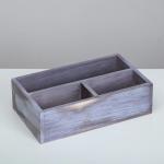 Ящик деревянный 34.5_20.5_10 см подарочный комодик, состаренный
