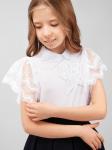 Блузка для девочки короткий рукав SP013 Белый