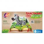 ЛУЧ Пластилин "ZOO", 6 цветов, 90 грамм, в картонной коробке