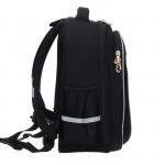 Рюкзак каркасный Grizzly, 36 х 28 х 20 см, светодиодная подсветка с брелоком, чёрный