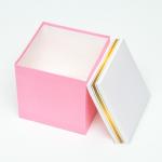 Коробка Самосборная розовая 15х15х15 см