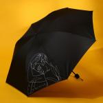 Зонт механический "Мечтай!", 8 спиц, d=95, цвет чёрный