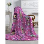 Плед Павлинка Аэро Софт Куклы LOL звезда фуксия, р. 150*200