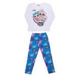 Пижама LOL д/д дл.рук. ГЛАМУР белый/синий 116