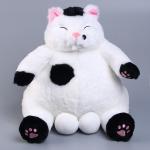 Мягкая игрушка «Кот», с чёрными лапками, 35 см, цвет белый