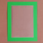 Паспарту размер рамки 35 * 26 см, прозрачный лист, клейкая лента, цвет зелёный