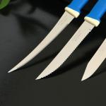 Набор кухонных ножей «TRAMONTINA Felice», 3 предмета, цвет синий