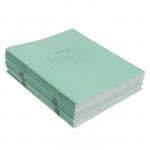 Комплект тетрадей из 20 шт, 18 листов в клетку, Зелёная обложка, блок офсет