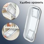 Ведро для уборки складное, 63*25*20 см (дно 53*17 см), цвет серый
