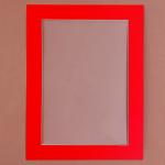 Паспарту размер рамки 35 * 26 см, прозрачный лист, клейкая лента, цвет красный
