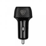 BY Зарядное устройство автомобильное Карбон, 3.4A, USB-A QC3.0 18W, USB-C PD 20W, 38W