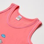 Комплект (майка и трусы) для девочек, цвет коралловый, рост 104 см