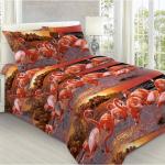 Наволочки (2 шт) бязь Розовый фламинго